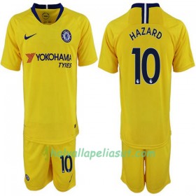 Jalkapallo Pelipaidat Chelsea Hazard 10 Lasten Vieraspaita 2018-2019 Lyhythihainen